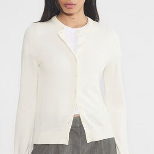 Aritzia Sunday best biscotti cardigan / small / whisper white